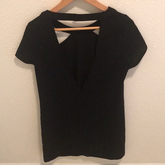 TOBI BLACK SHIFT DRESS - Picture 3 of 3